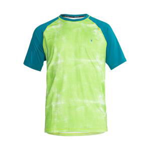 Spyder Funkční tričko  petrolejová / světle zelená / bílá