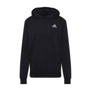 ADIDAS SPORTSWEAR Sportovní mikina  černá / bílá