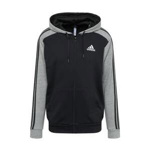 ADIDAS SPORTSWEAR Sportovní mikina  šedá / černá / bílá