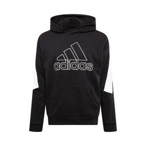 ADIDAS PERFORMANCE Sportovní mikina  černá / bílá