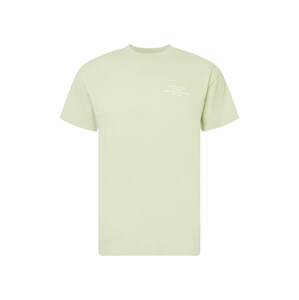 Abercrombie & Fitch Tričko  pastelově zelená / bílá