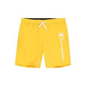 Champion Authentic Athletic Apparel Plavecké šortky  žlutá / bílá