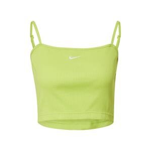 Nike Sportswear Top  světle zelená / bílá