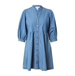 Warehouse Košilové šaty  modrá džínovina