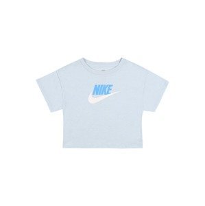 Nike Sportswear Tričko  modrá / světle šedá / bílá