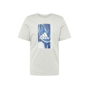 ADIDAS SPORTSWEAR Funkční tričko  modrá / šedá / bílá