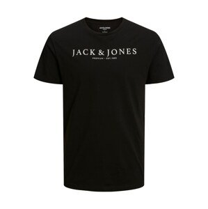 JACK & JONES Tričko 'BLABOOSTER'  černá / bílá