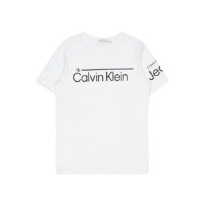 Calvin Klein Jeans Tričko  černá / bílá