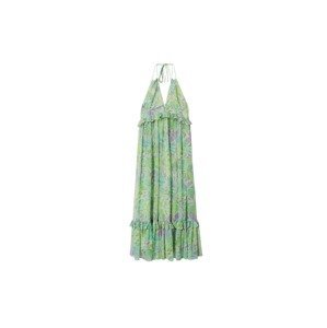MANGO Letní šaty 'Mimi'  pastelově zelená / světle zelená / světle fialová