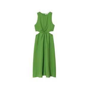 MANGO Letní šaty 'CIRCLE'  trávově zelená