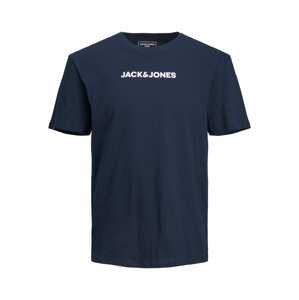 JACK & JONES Tričko  námořnická modř / bílá