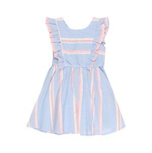 LEMON BERET Šaty  světlemodrá / pink / růžová / bílá