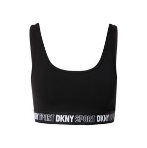 DKNY Performance Sportovní podprsenka  černá / bílá