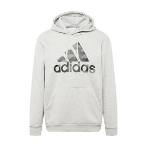 ADIDAS SPORTSWEAR Sportovní mikina  šedý melír / černá