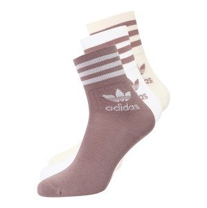 ADIDAS ORIGINALS Ponožky  béžová / tmavě béžová / bílá