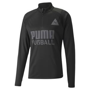 PUMA Sportovní mikina  šedá / černá