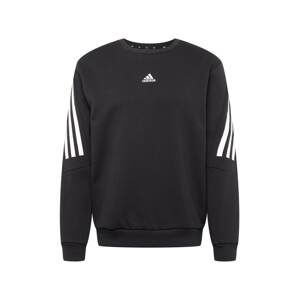 ADIDAS PERFORMANCE Sportovní mikina  černá / bílá