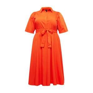 Vero Moda Curve Košilové šaty 'Tathy'  oranžově červená