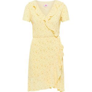 MYMO Letní šaty  zlatě žlutá / pastelově žlutá / bílá