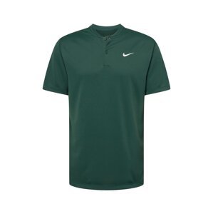 NIKE Funkční tričko  tmavě zelená / bílá