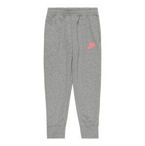 Nike Sportswear Kalhoty  šedý melír / pitaya