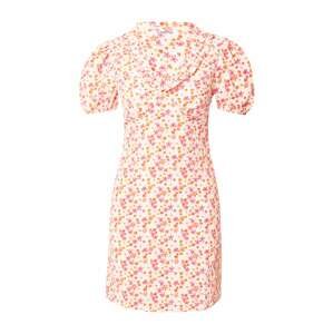 GLAMOROUS Letní šaty  oranžová / pink / bílá