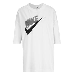 Nike Sportswear Tričko  šedá / černá / bílá