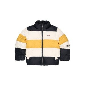 TOMMY HILFIGER Zimní bunda  žlutá / černá / bílá