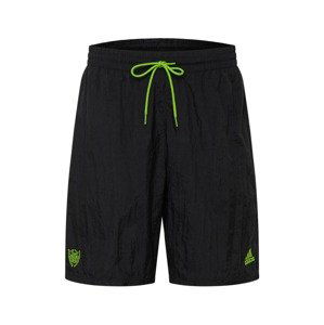 ADIDAS PERFORMANCE Sportovní kalhoty 'Donovan Mitchell Foundation'  svítivě zelená / černá / antracitová