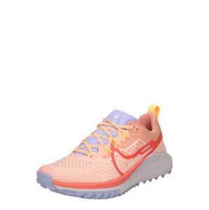 NIKE Běžecká obuv 'React Pegasus Trail 4'  pastelová fialová / meruňková / oranžově červená