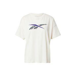 Reebok Sport Funkční tričko 'Modern Safari'  krémová / petrolejová / tmavě fialová / růžová