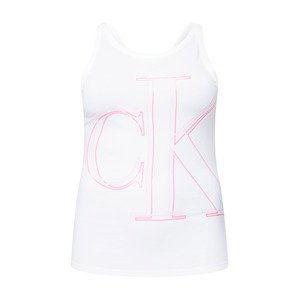 Calvin Klein Jeans Curve Top  pink / bílá