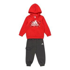 ADIDAS SPORTSWEAR Tepláková souprava  světle šedá / červená / černá / bílá