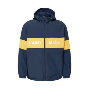 Tommy Jeans Přechodná bunda  námořnická modř / žlutá / bílá