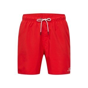 OAKLEY Sportovní kalhoty 'CLEAR LAKE'  červená / bílá