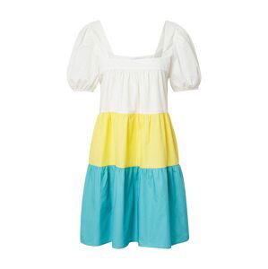 Compania Fantastica Letní šaty 'Vestido'  světlemodrá / žlutá / bílá