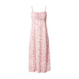 ONLY Letní šaty 'ALEXA'  pitaya / světle růžová / bílá