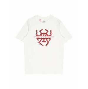 ADIDAS PERFORMANCE Funkční tričko 'Donovan Mitchell D.O.N.'  vínově červená / ohnivá červená / pastelově červená / bílá