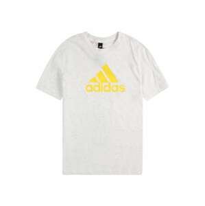 ADIDAS SPORTSWEAR Funkční tričko  tmavě žlutá / bílý melír