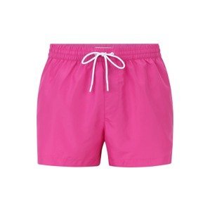 Calvin Klein Swimwear Plavecké šortky  pink / bílá