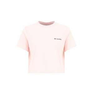 COLUMBIA Tričko  pastelově růžová / černá