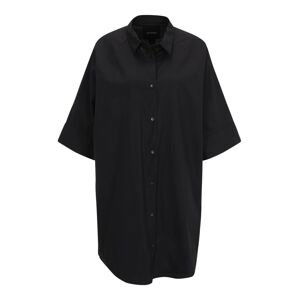 Monki Košilové šaty  černá
