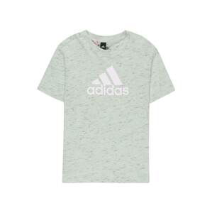 ADIDAS SPORTSWEAR Funkční tričko  šedobéžová / antracitová / pastelově zelená / bílá