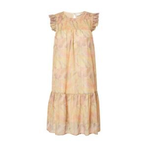 NÜMPH Letní šaty 'CATICHE'  světlemodrá / světle zelená / jasně oranžová / pastelově růžová