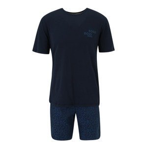 BOSS Black Pyžamo krátké  modrá / námořnická modř