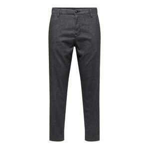 SELECTED HOMME Chino kalhoty 'YORK'  světle šedá / tmavě šedá