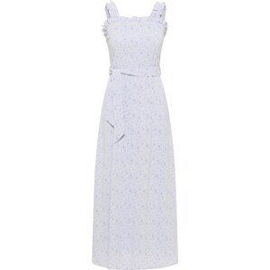 MYMO Letní šaty  lenvandulová / světle fialová / bílá