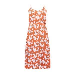 ABOUT YOU Curvy Letní šaty 'Marla'  tmavě oranžová / bílá