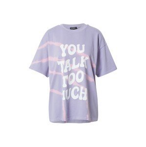 Tally Weijl Oversized tričko  světle fialová / bílá / světle růžová