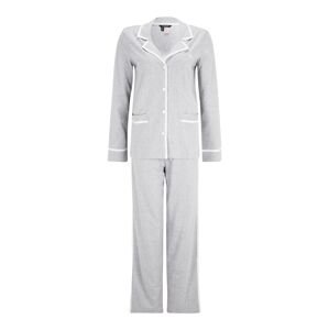 Lauren Ralph Lauren Pyžamo  šedá / bílá